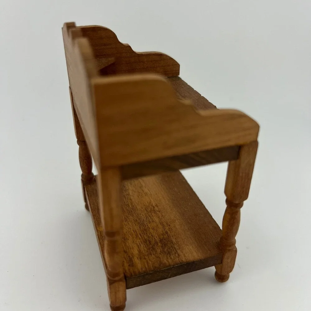 Vintage Dollhouse Miniature Wooden Wash Stand Chamber Pot Table‎ Reeve 1972
